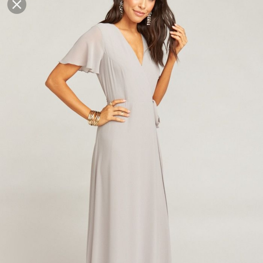 Mumu] Noelle Flutter wrap dress
